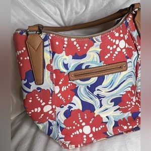 Relic Canvas Floral Pattern Tote Bag